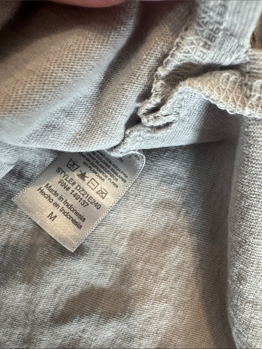 Double Zero Light Gray Cropped Tank Top with Pocket - Picture 5 of 6